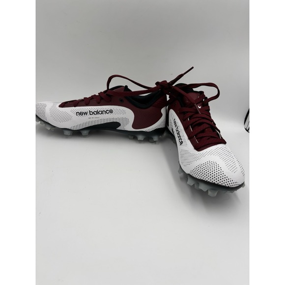 New Balance FreezeLX v4 Lacrosse Cleats Mens Size 6.5 White/Black/Crimson Red main image 7